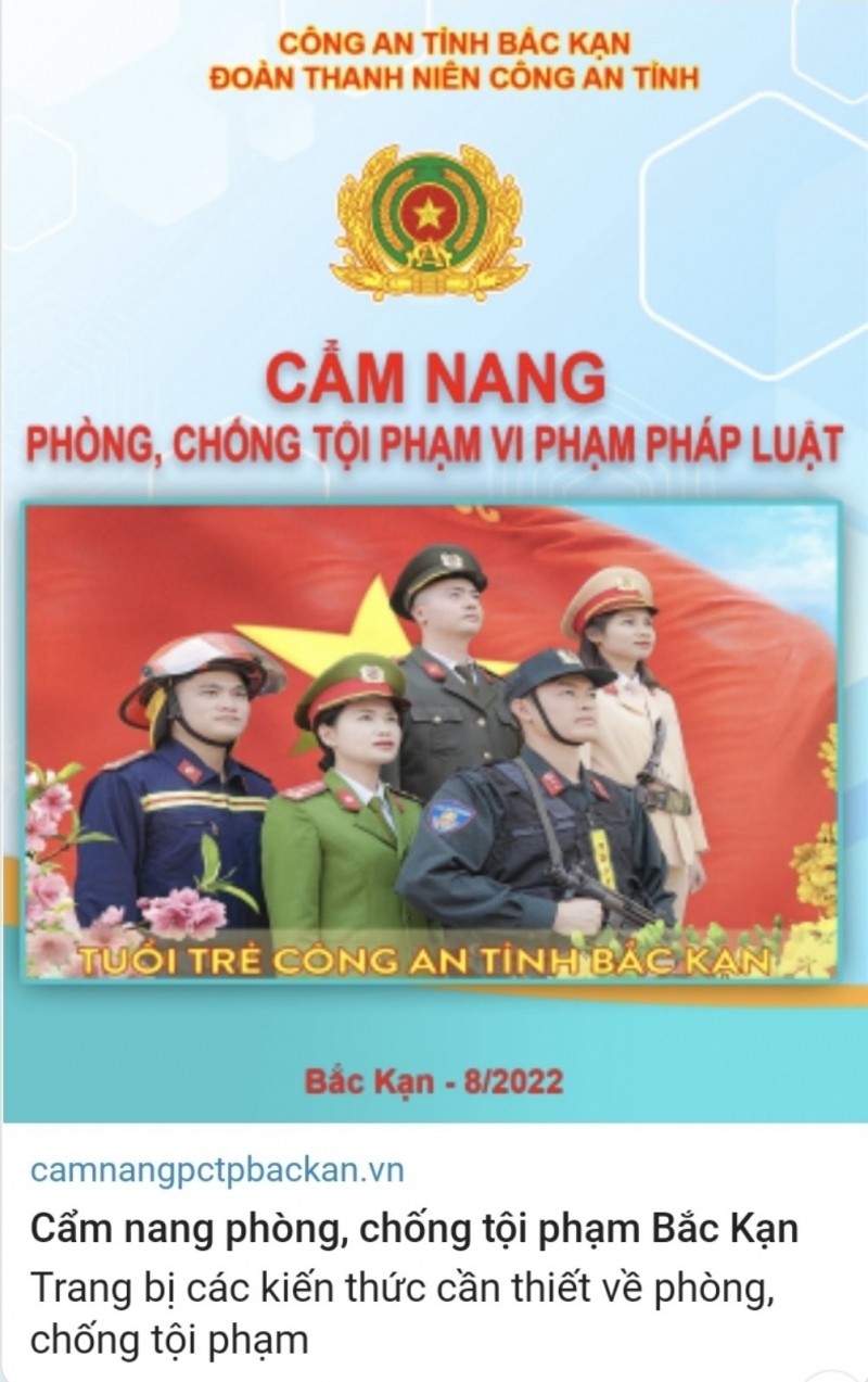 Bắc Kạn số hóa cẩm nang Phòng chống tội phạm và vi phạm pháp luật